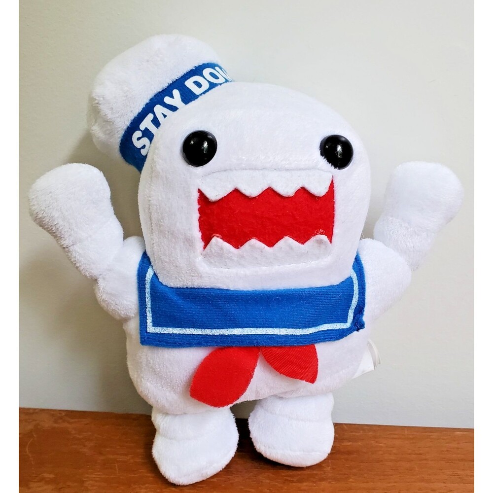 Domo Plush Figure Ghostbusters 2016 Stay-Puff White Blue Red 8” "Stay Domo" flaw